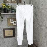 Christopher & Banks Womens Shaped Fit Mid-Rise Stretch Dress Pants White 10
