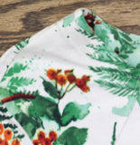 Alfred Dunner Knit Cardinal Birds Print Long Sleeve Shirt Blouse White Multi 1X