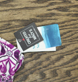 Swim Solutions Womens Tiletale V-Neck Tankini Swim Top 806834 Magenta Purple 18