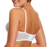 Maidenform Womens Pure Comfort Lace Bralette Soft Cup 23020250273 White 36A