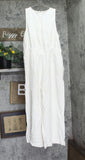 A New Day Womens Modern Gauze Jumpsuit 94191932 Cream Off White L
