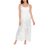 Polo Ralph Lauren Womens Patchwork Eyelet Cover Up Maxi Dress 21484578 White M