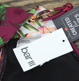 Bar III Fine Plunge Ring Over-the-Shoulder Monokini One Piece Black Multi M