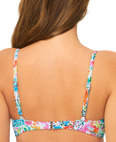Raisins Juniors Vibras Floral-Print Underwire Bikini Top Swim White Multi S