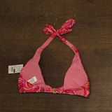 Lauren Ralph Lauren Paisley Tie Front Halter Top Swim Pink Paisley Multi 10