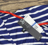 Ultra Flirt Juniors Knit Short-Sleeve Ballet Top Blue Multi XS