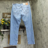Levi's Womens 501 Curve Jeans Button Fly 94417265 Play on Ref Blue 32x30