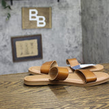 Universal Thread Womens Freya Double Band Sandals 94879307 Cognac Brown 10M