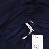 Ny Collection Womens Petite Cropped Pull On Pants with Sash Navy Blue PM