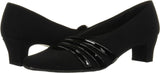 Easy Street Entice Squared Toe Pumps Women's Shoes ENTICE Black Suede 7.5M