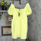 Wild Fable Women's Short Sleeve Tie Front Poplin Dress 51587A0001