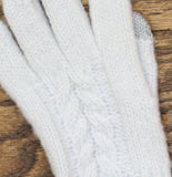 Style & Co. Womens Cable Knit Gloves Winter SC2542501 Light Blue