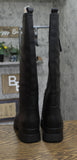 Naturalizer Orchid Lug Sole Knee High Boot I3482S1 Black Smooth 7.5M-WC