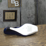 AK Anne Klein Womens Vintage Patent Strappy Wedges 1673d85fa81e1a Blue 6M