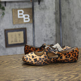 A New Day Tasmin Leopard Print Velvet Flats 94568226 Leopard Brown 6.5M