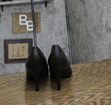 On 34th Womens Jeules Pointed-Toe Slip On Pumps 10018690100 Black Leather 9M