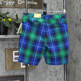 All In Motion Men's Plaid Golf Shorts 8" 87206075 Blue Green Plaid 30
