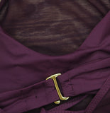 Becca Womens Muse Meh Ariadne Swim Bikini Swim Top 733257 Aubergine Purple S