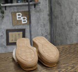 Dluxe By Dearfoams Shearling Moc with Fur Casing Slippers Chestnut Brown 7M