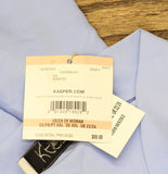 Kasper Classic Drape Audrey Tie-Neck Blouse 10924623 California Sky Blue 2X