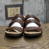 Clarks Women's Collection Laurieann Bella Flat Sandals Dark Tan Brown 7M