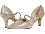 Nina Women's Brystol Evening Pumps Heels Shoes BRYSTOL-DG Champagne Brown 7.5M