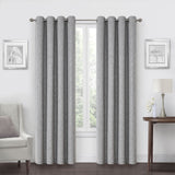 Max Blackout Campbell Grommet Blackout Single Curtain Panel Gray 50x95