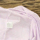 Miss Elaine Womens Robe, Pockets and Zipper Lilac Purple / White Check S