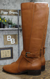 Naturalizer Rena Knee High Riding Boot Cider Leather Narrow Calf Brown 8.5M-NC