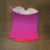 Bleu By Rod Beattie Cool Breeze Twist-Front Bandeau Tankini Swim Top Purple 6