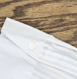 Calvin Klein Button Up Long Sleeve Non Iron Dress Shirt Light Blue / White M