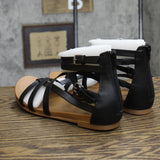 Style & Co Womens Criss Cross Straps Chelsea Gladiator Flat Sandals Black 6.5M