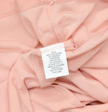 Ny Collection Puff Sleeve Keyhole Neckline Jersey Knit Blouse Mellow Rose Pink S