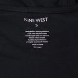 Nine West Womens Knit Wrap Belted Dress 1661b373608131 Black S