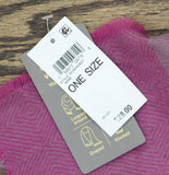Style & Co. Womens Chevron Weave Buffalo Scarf SC9542507 Wine Purple Multi