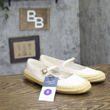 Universal Thread Bea Mary Jane Flats Raffia Trim 94836468 Cream Off White 6M