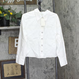 A New Day Womens Long Sleeve Embellished Button-Down Shirt 94736380 White L