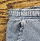 Cathy Daniels Elastic Waist Capris Pants with Side & Back Pockets Denim Blue 1X