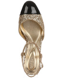 On 34th Womens Dotti Captoe Pumps Glitter Patent 10018689900 Gold / Black 8.5M