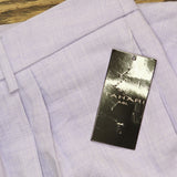Tahari ASL Womens Pleated-Waist Wide-Leg Pants 4DM732-TJ Lavender Purple 14