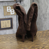 A New Day Justice Mid-Calf Boots Faux Suede 94568888 Brown 6.5M