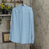 Nick Graham Mens Traveler Dress Shirt Aqua Blue Green 2XL 18-18.5 36-37