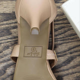 Style & Co. Womens Paysonn Criss-Cross Front Kitten Heels Beige Brown 8M