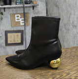 A New Day Womens Jaz Ball Heel Stretch Ankle Boots 91307579 Black 8.5M