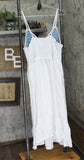Raviya Womens Plus Size Crochet Flounce-Hem Cover Up 76613X White / Blue 2X
