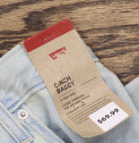 Levi's Cinch Baggy Zip Fly High Rise Jeans 94417183 On Blast Blue 32X31