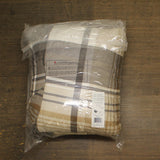 Eddie Bauer Comforter Set Reversible Normandy Plaid Gray Brown Full / Queen