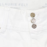 Laurie Felt Womens Curve Silky Denim Skinny Ankle Jeans A305680 White L