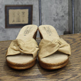 Tuscany by Easy Street Women's Dinah Wedge Sandals 30-0432 Natural Brown 9M