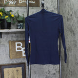 32 Degrees Womens Heat Mock-Neck Long-Sleeve Top Indigo Iris Blue XS